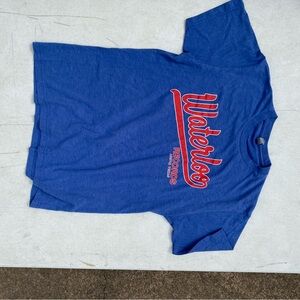 Woman’s Waterloo Records- Austin TX Blue T-Shirt